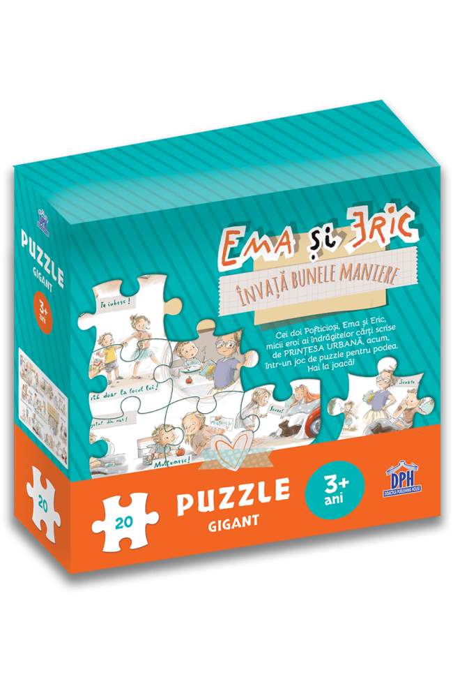 Ema si Eric invata bunele maniere - Puzzle gigant...