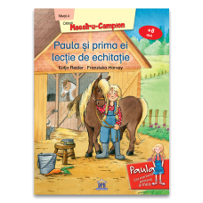 Paula si prima ei lectie de echitatie