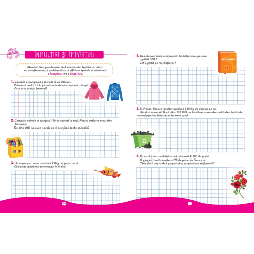 Probleme de mate pentru mici genii - Clasa a IV-a