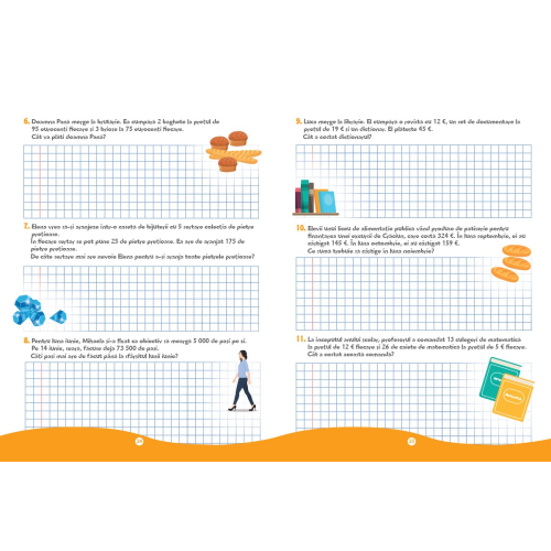 Probleme de mate pentru mici genii - Clasa a IV-a