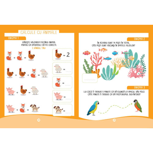 Probleme de mate pentru mici genii - Clasa pregatitoare